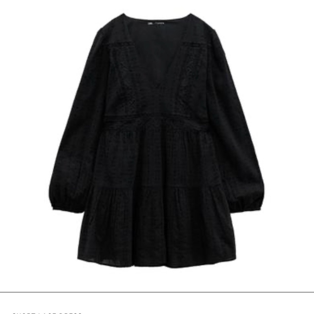 Zara Black Lace Dress NWT